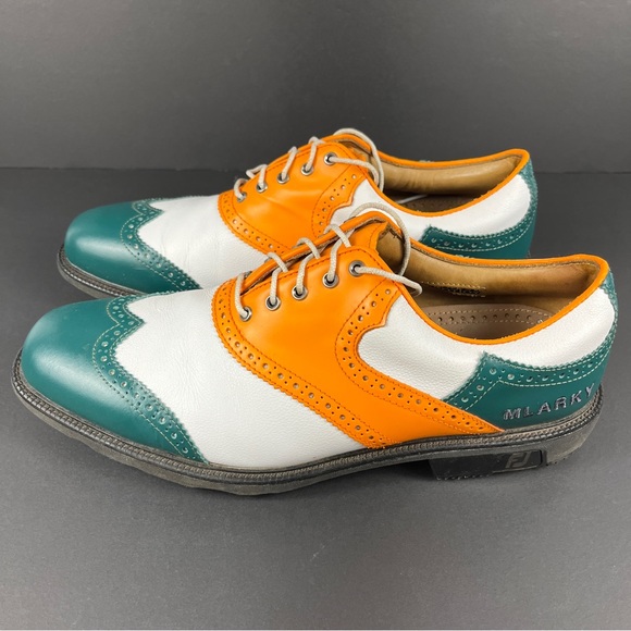 FootJoy Shoes Footjoy Classics Dry Premiere Mens Golf Shoes Orange